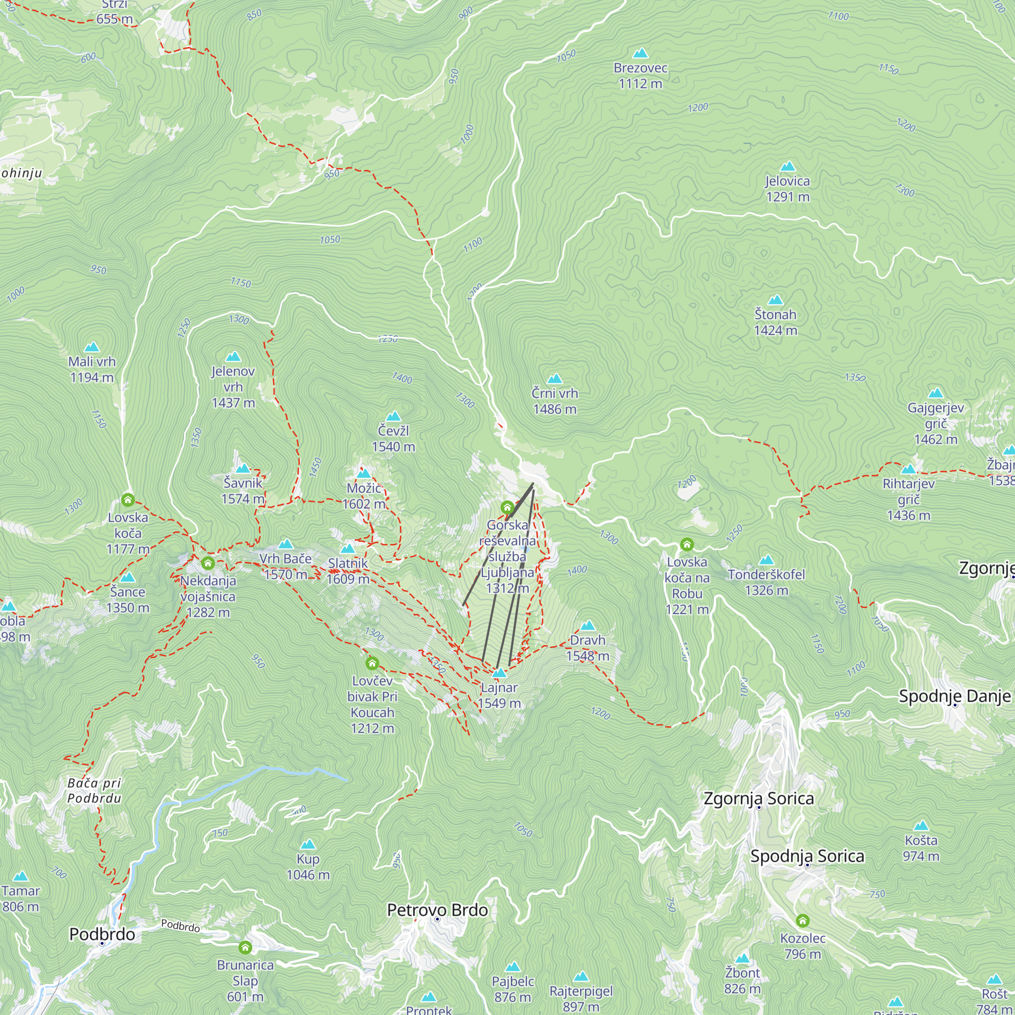 Gorska reševalna služba Ljubljana map