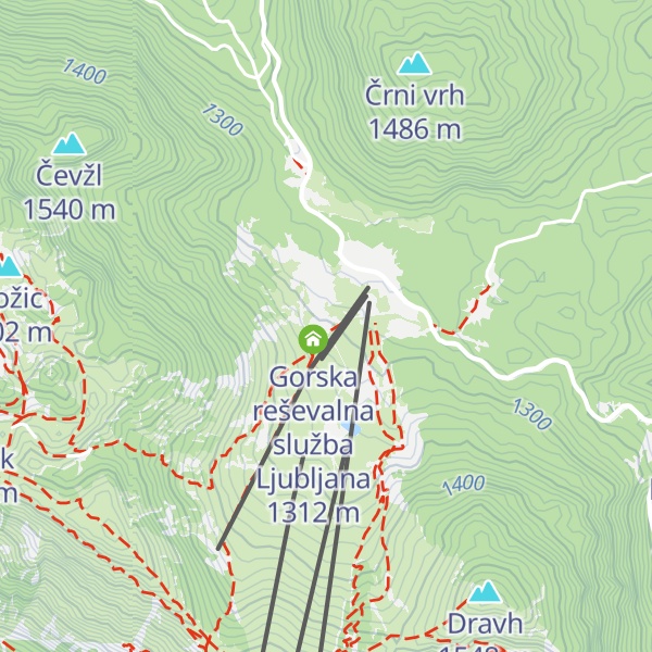 Map of Litostrojska koča