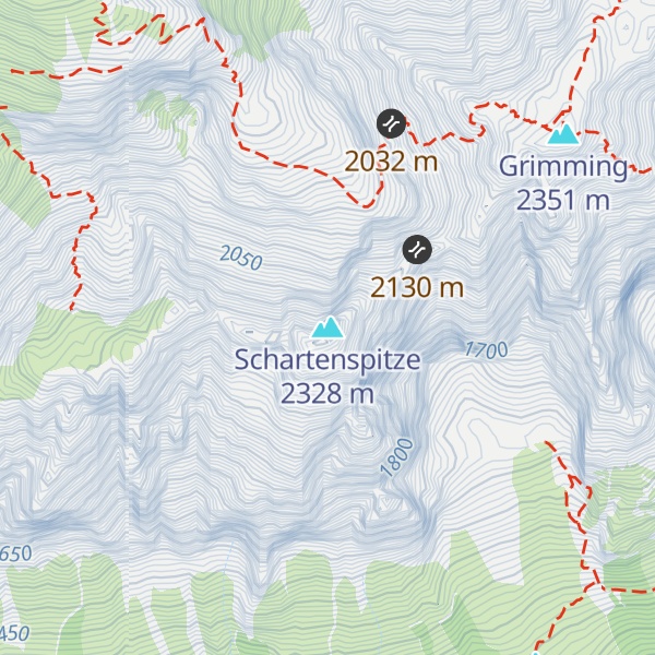 Map of Schartenspitze