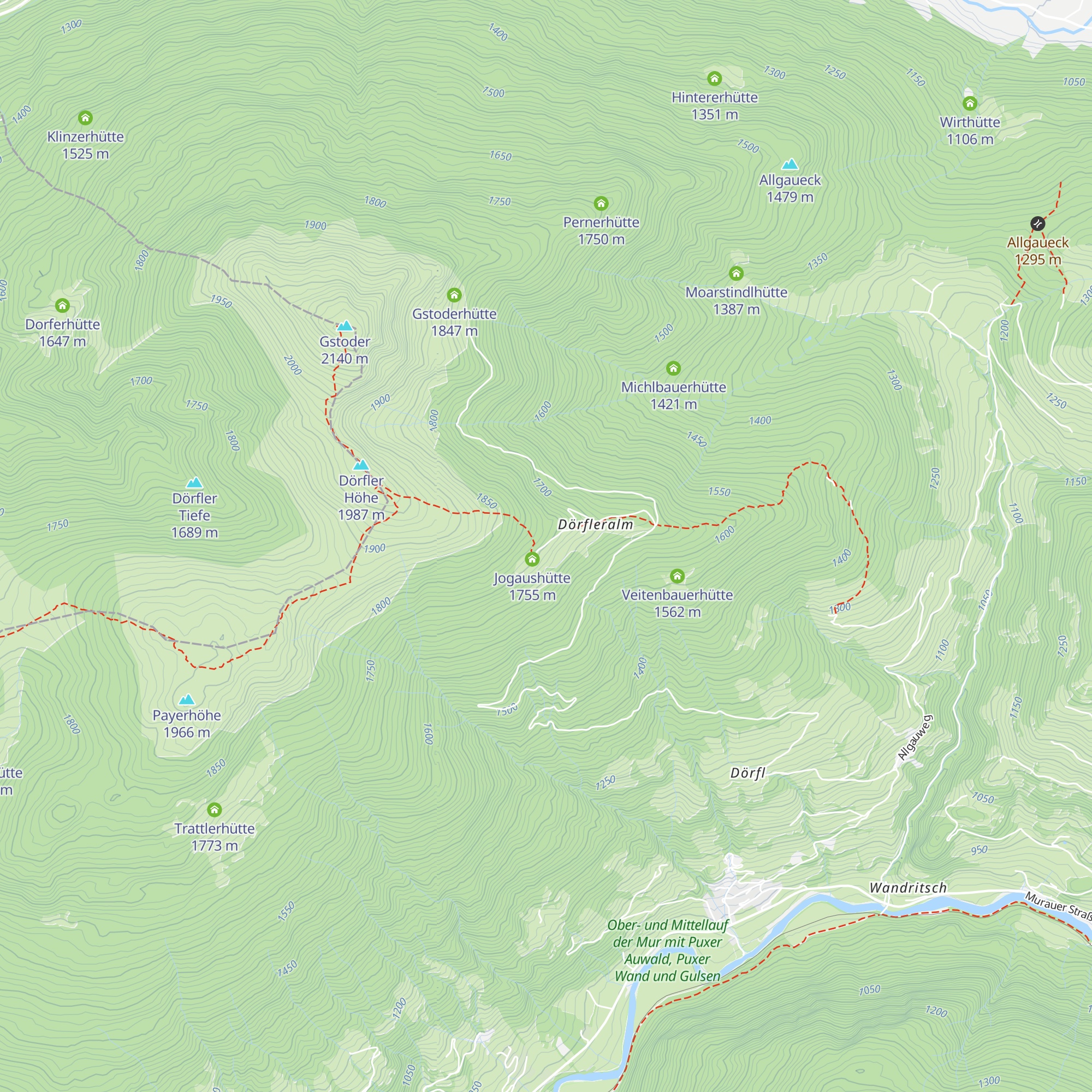 Kaiserhütte map
