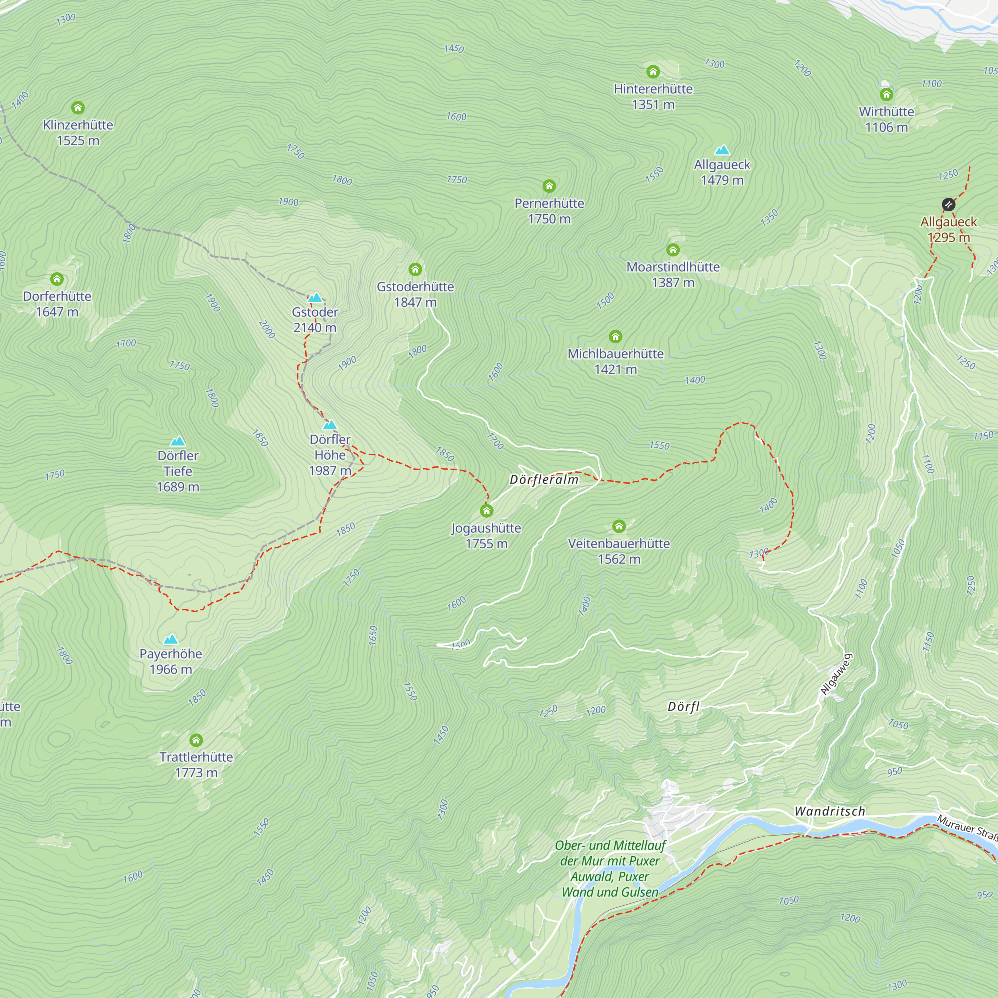 Kaiserhütte map