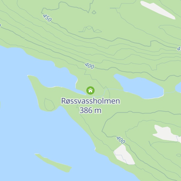 Map of Røssvassholmen