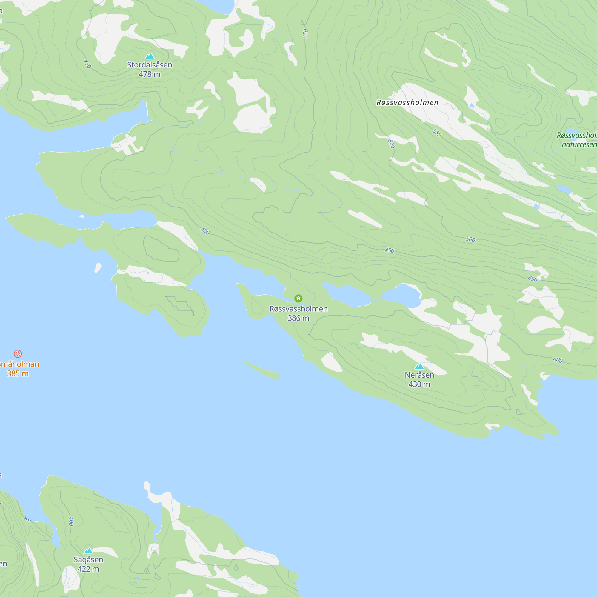 Røssvassholmen map