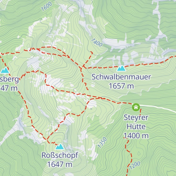 Map of Halterhütte