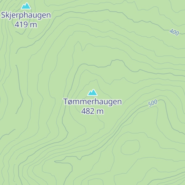 Map of Tømmerhaugen