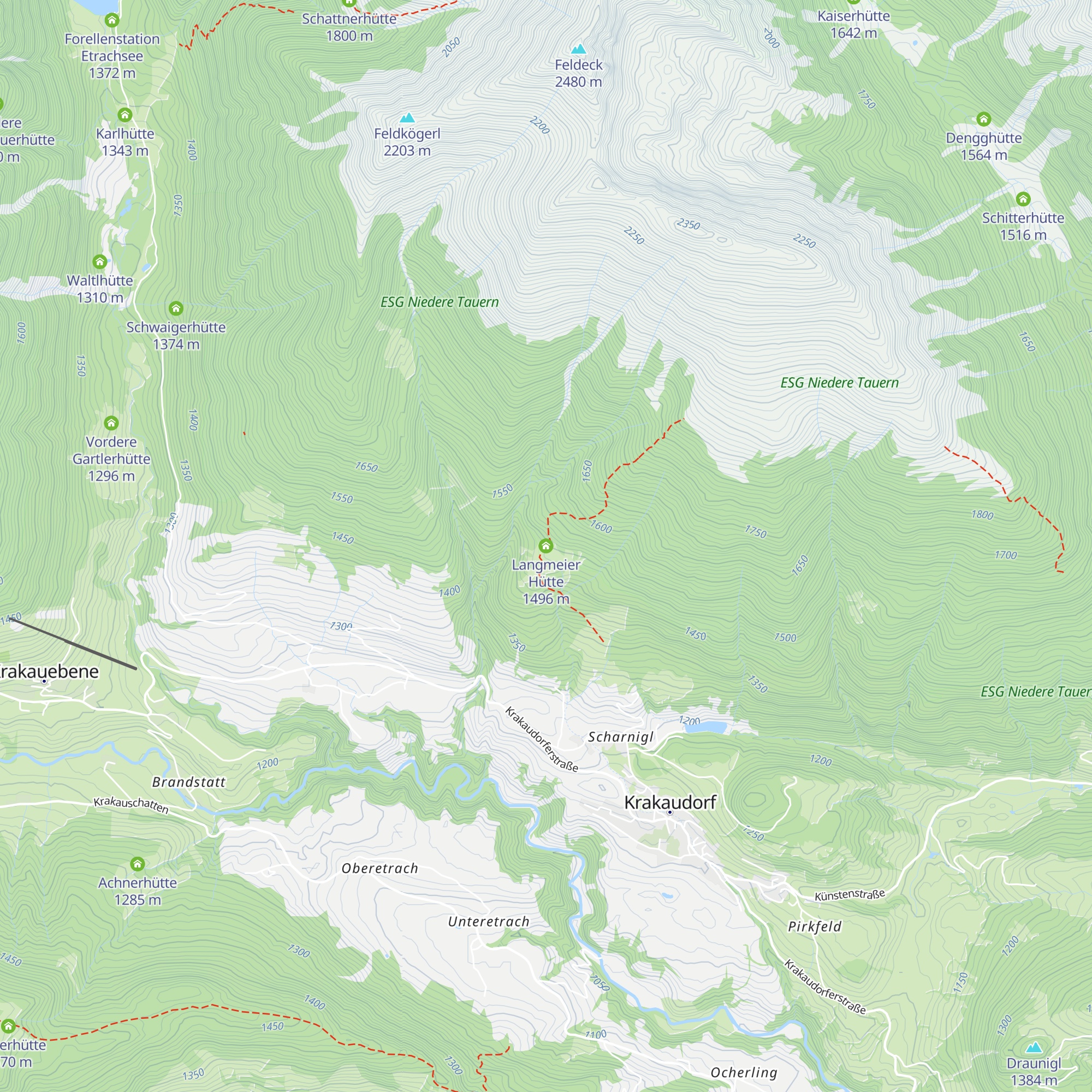 Langmeier Hütte map