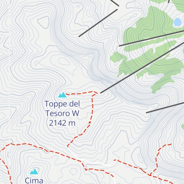 Map of Toppe del Tesoro