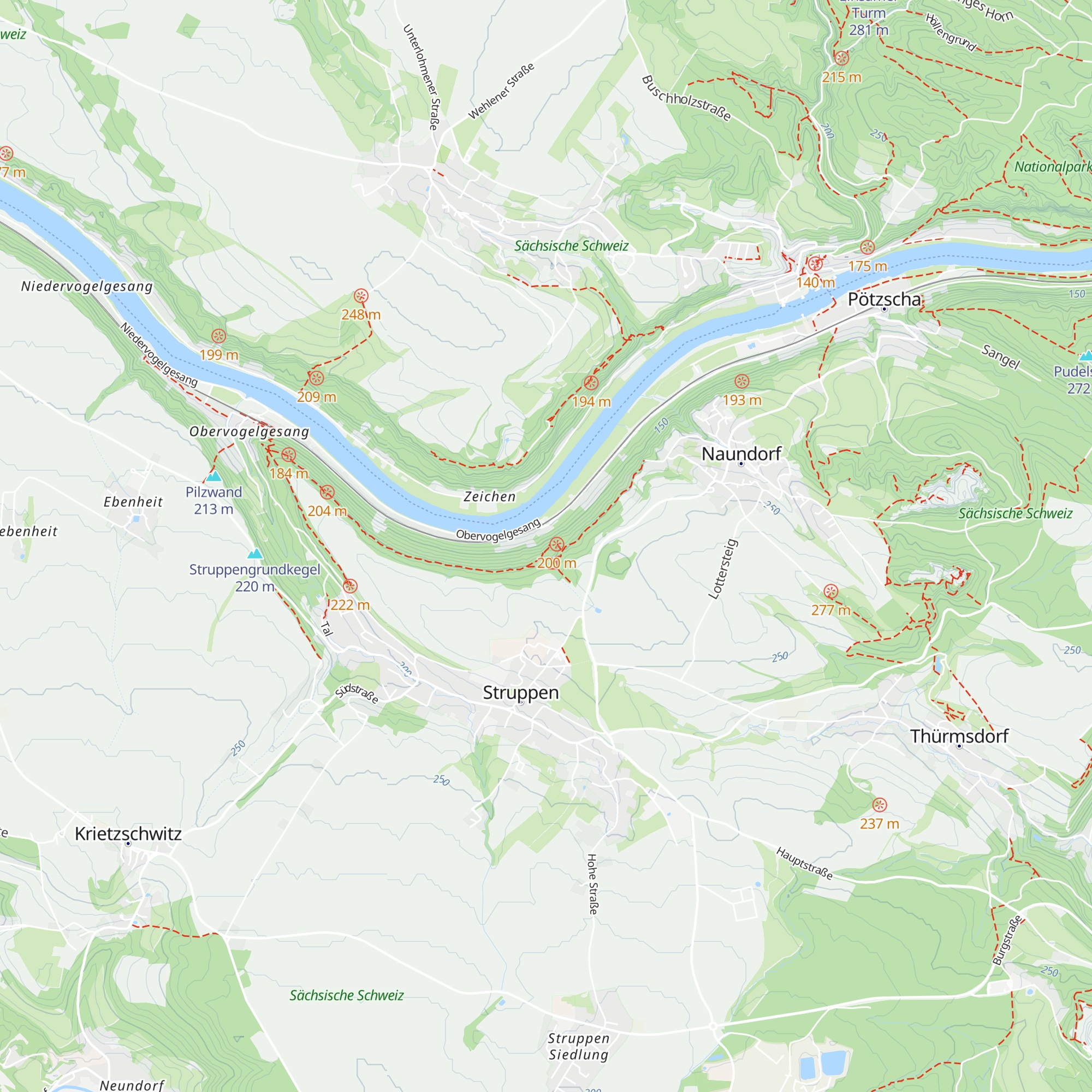 Wanderhütte Obervogelgesang map