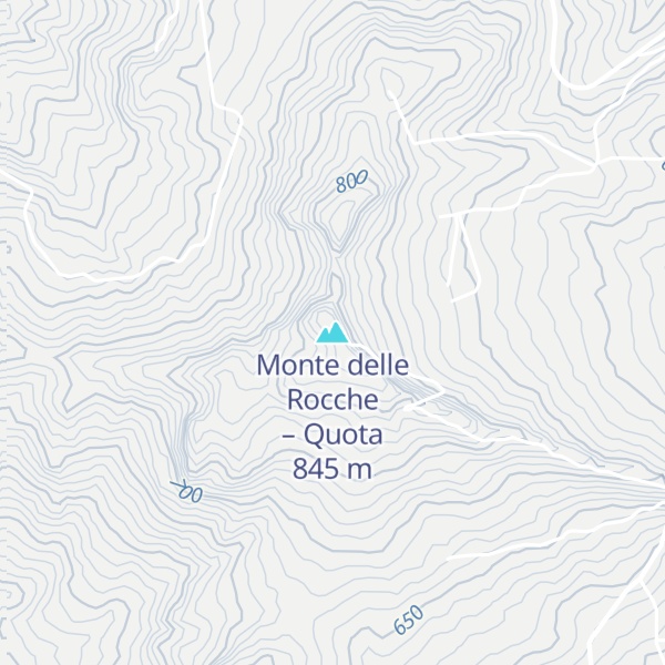 Map of Monte delle Rocche – Quota