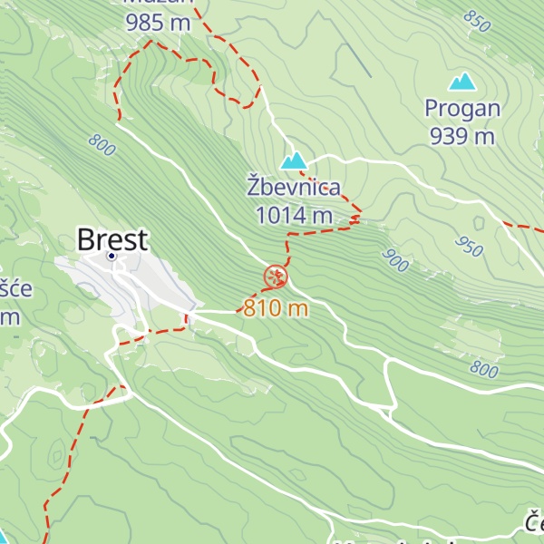 Map of Planinarski dom Žbevnica