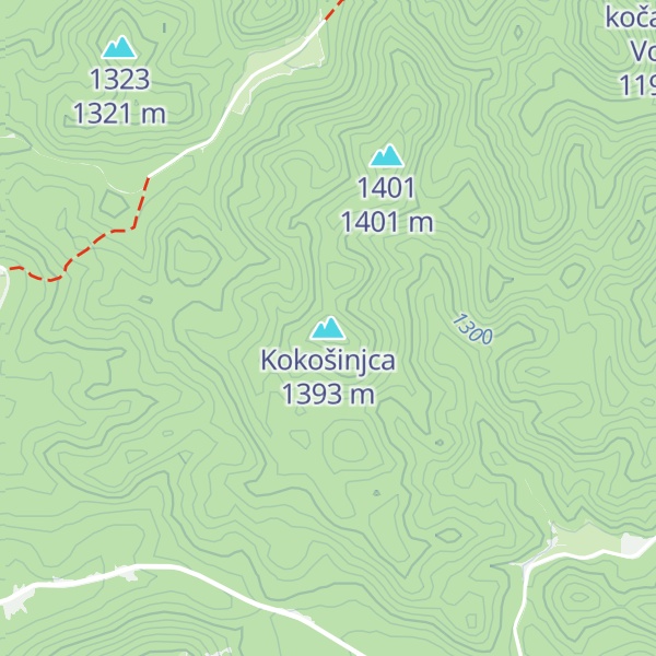 Map of Kokošinjca