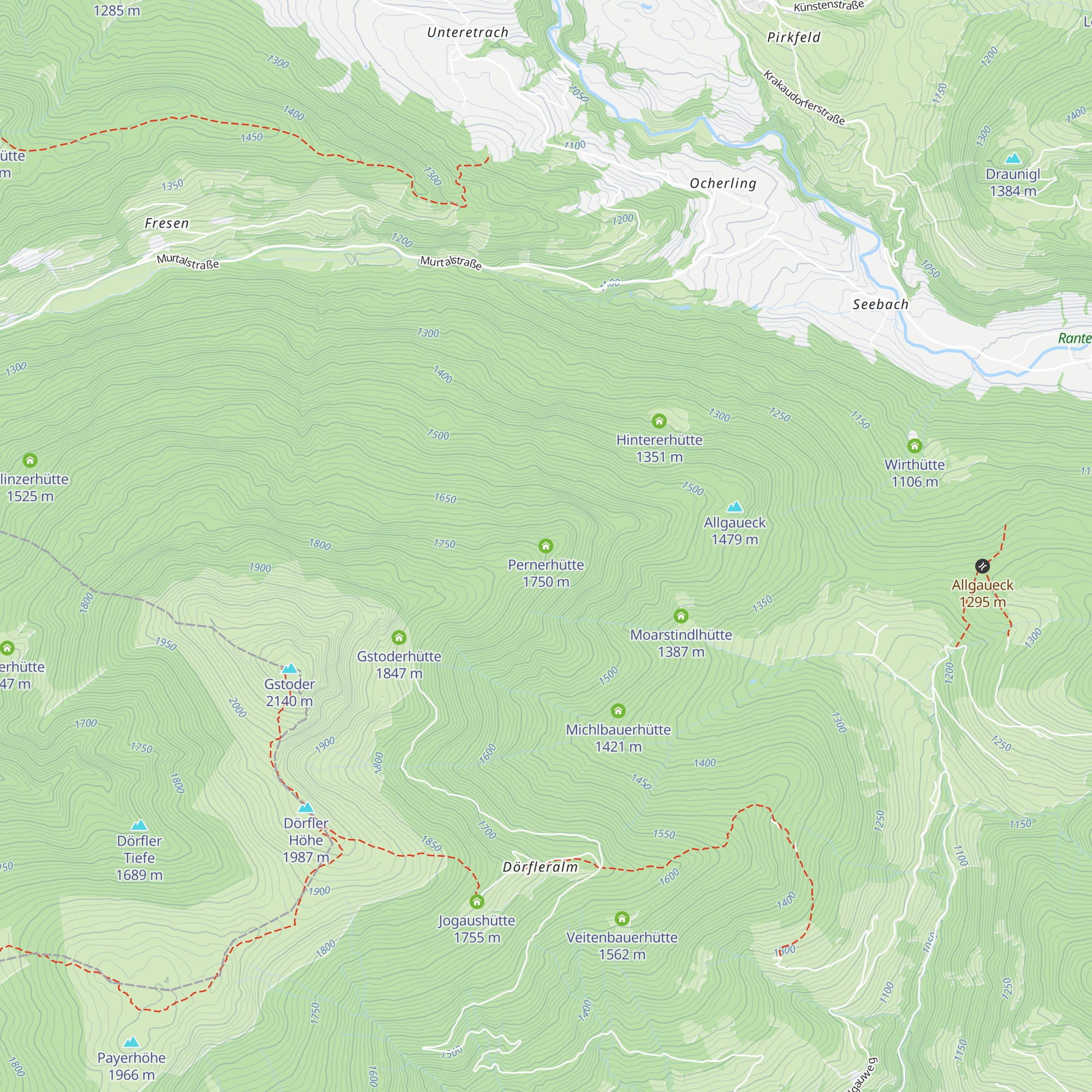 Pernerhütte map