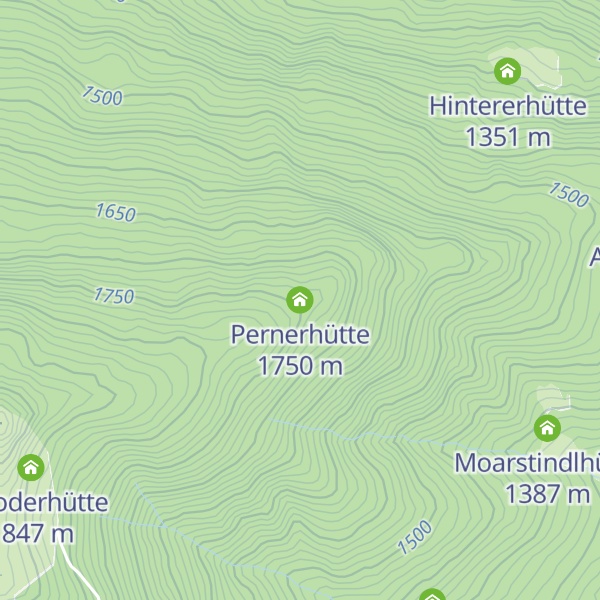 Map of Pernerhütte