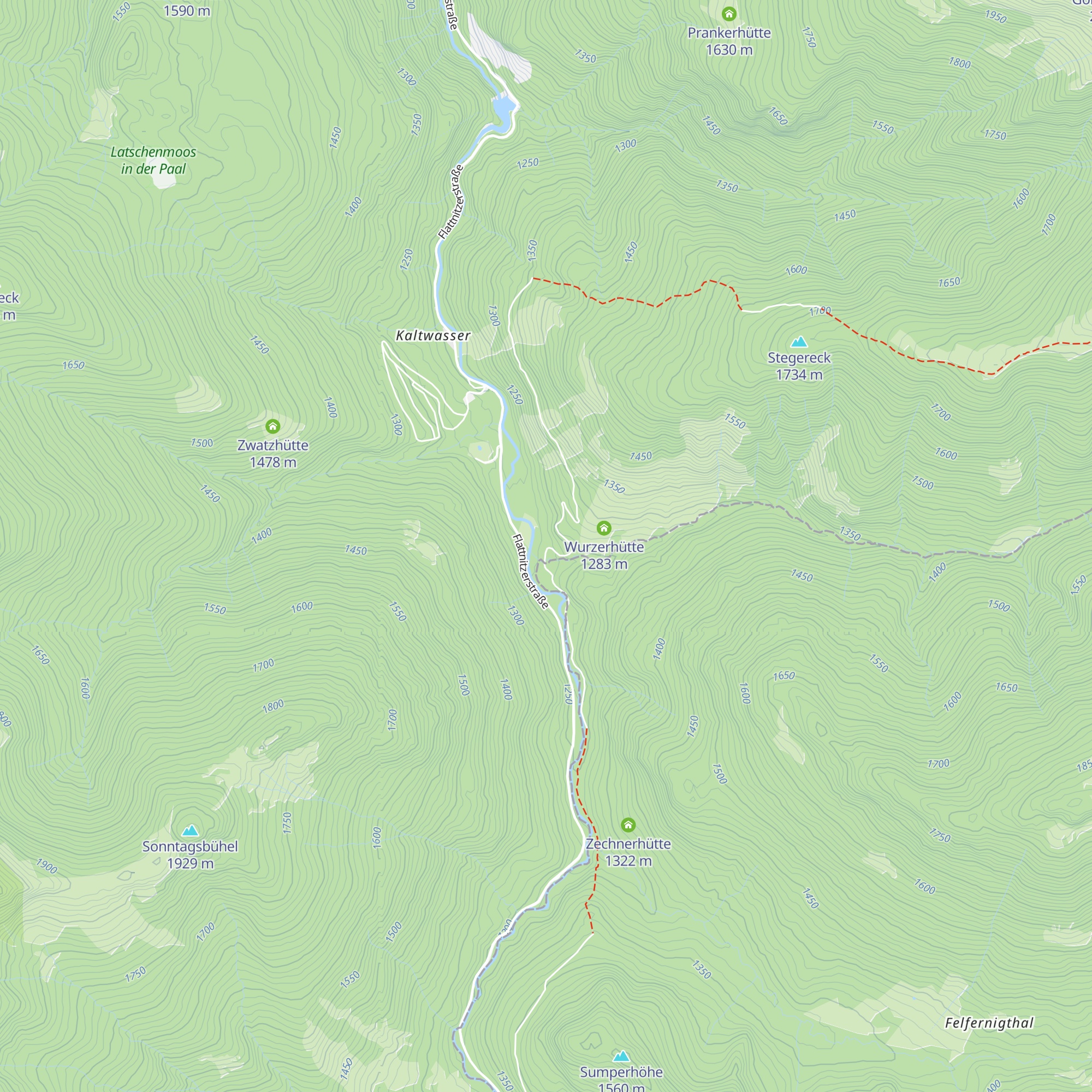 Stegerhütte map
