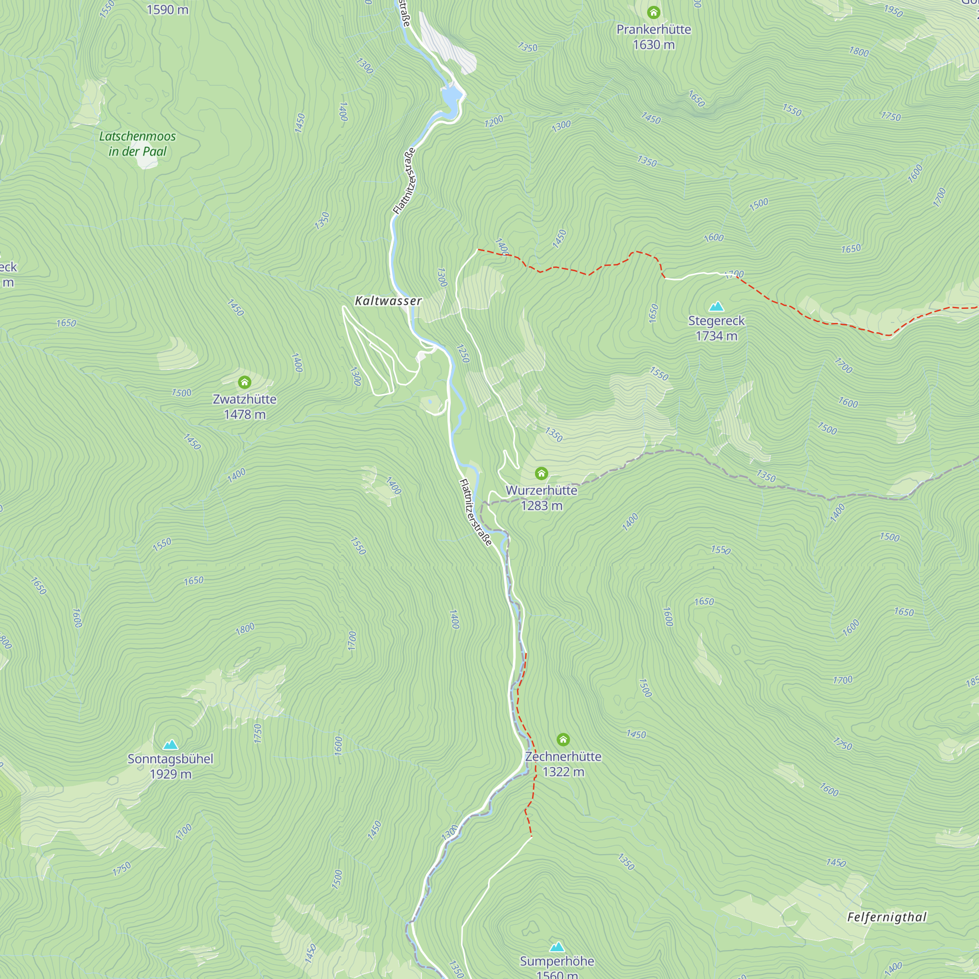 Stegerhütte map