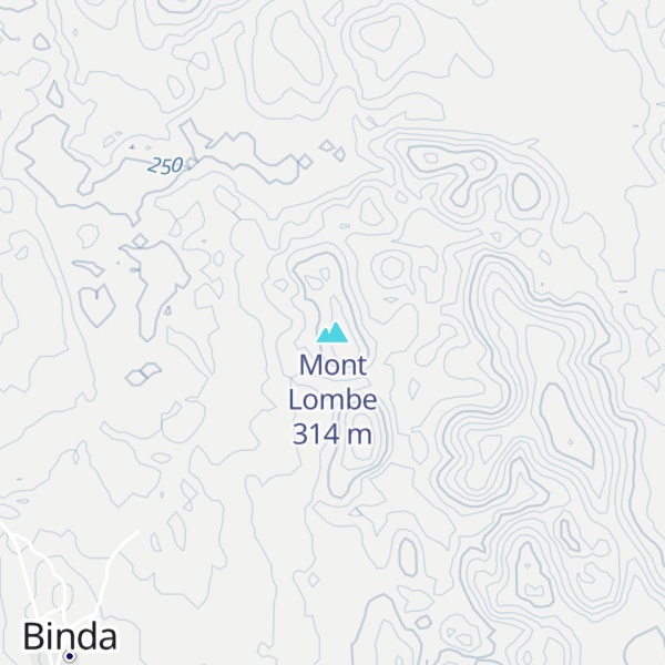 Map of Mont Lombe