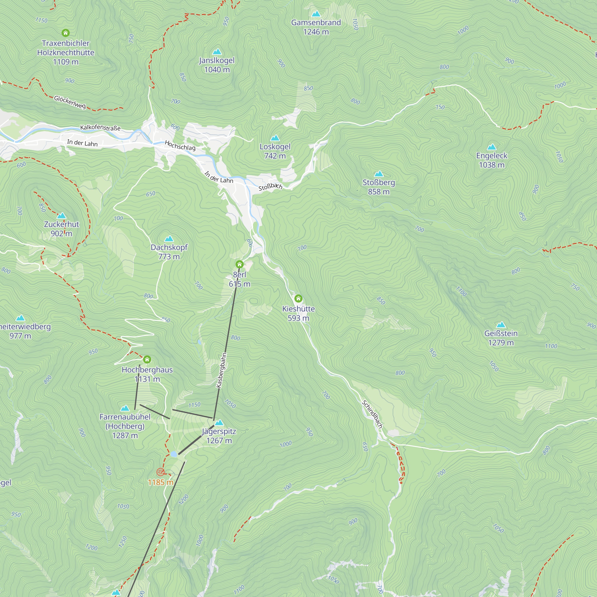 Kieshütte map