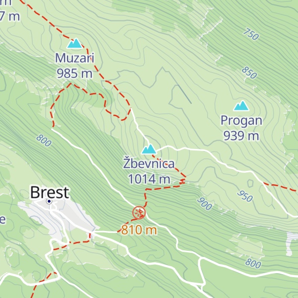 Map of Žbevnica