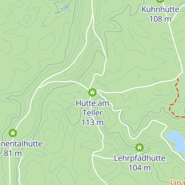 Map of Hütte am Teller