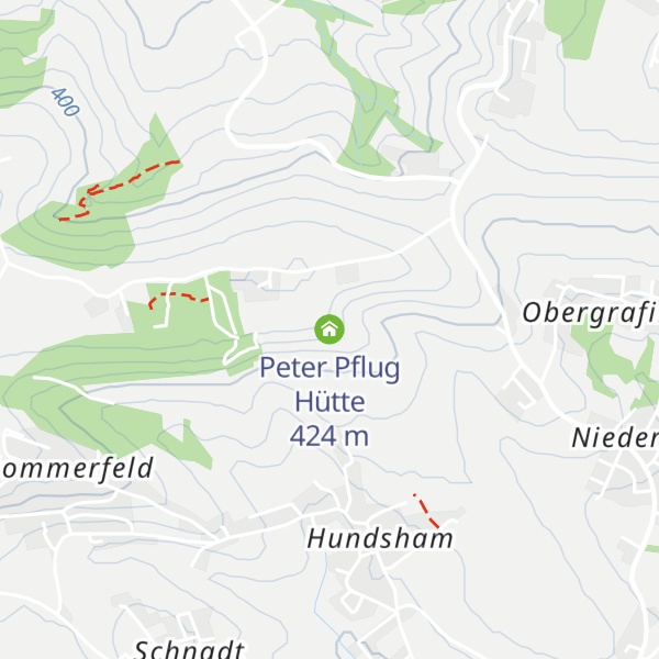 Map of Peter Pflug Hütte