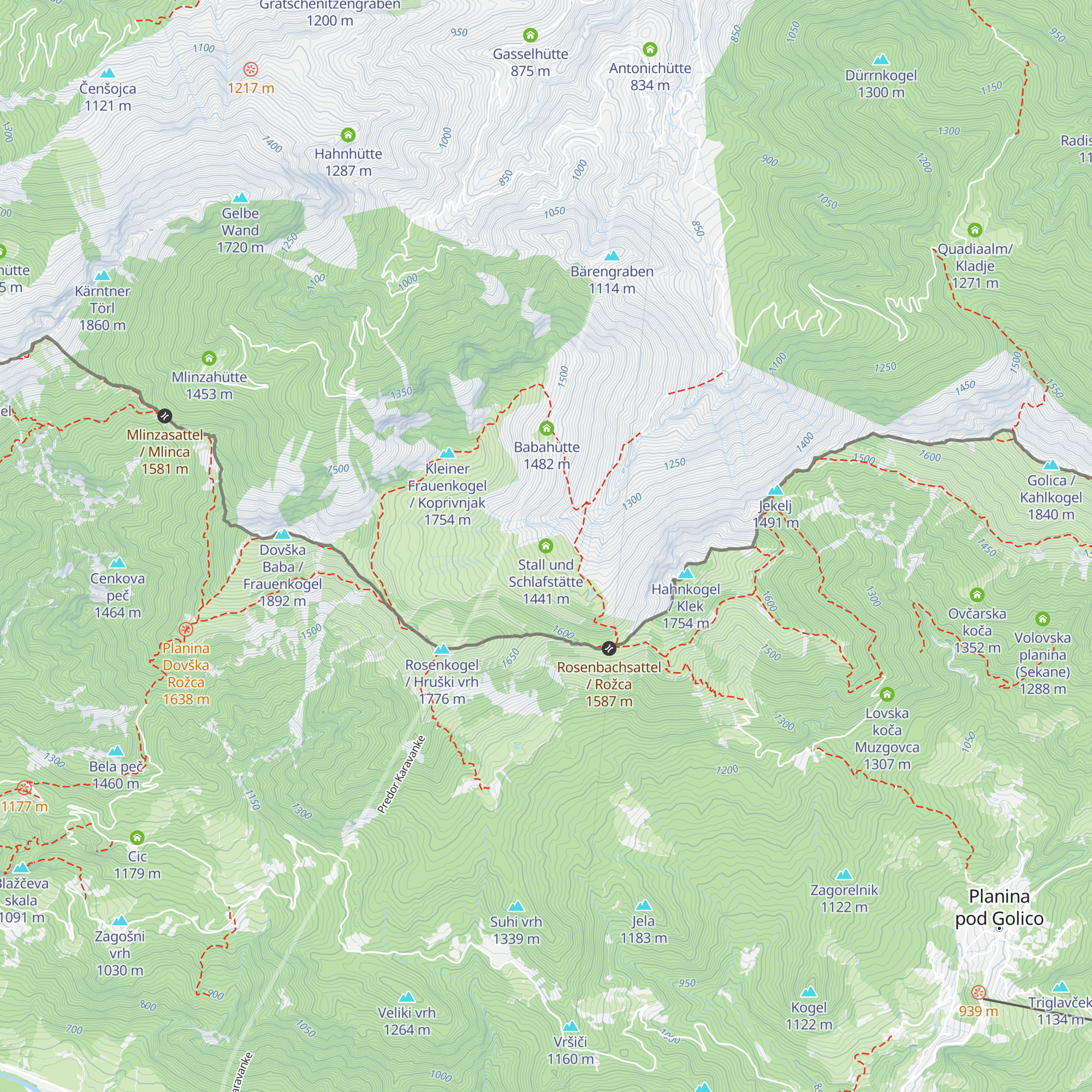 Stall und Schlafstätte map