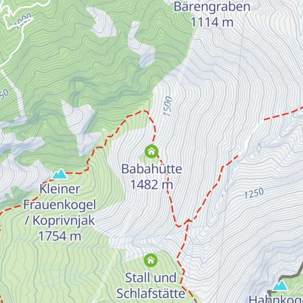 Map of Babahütte