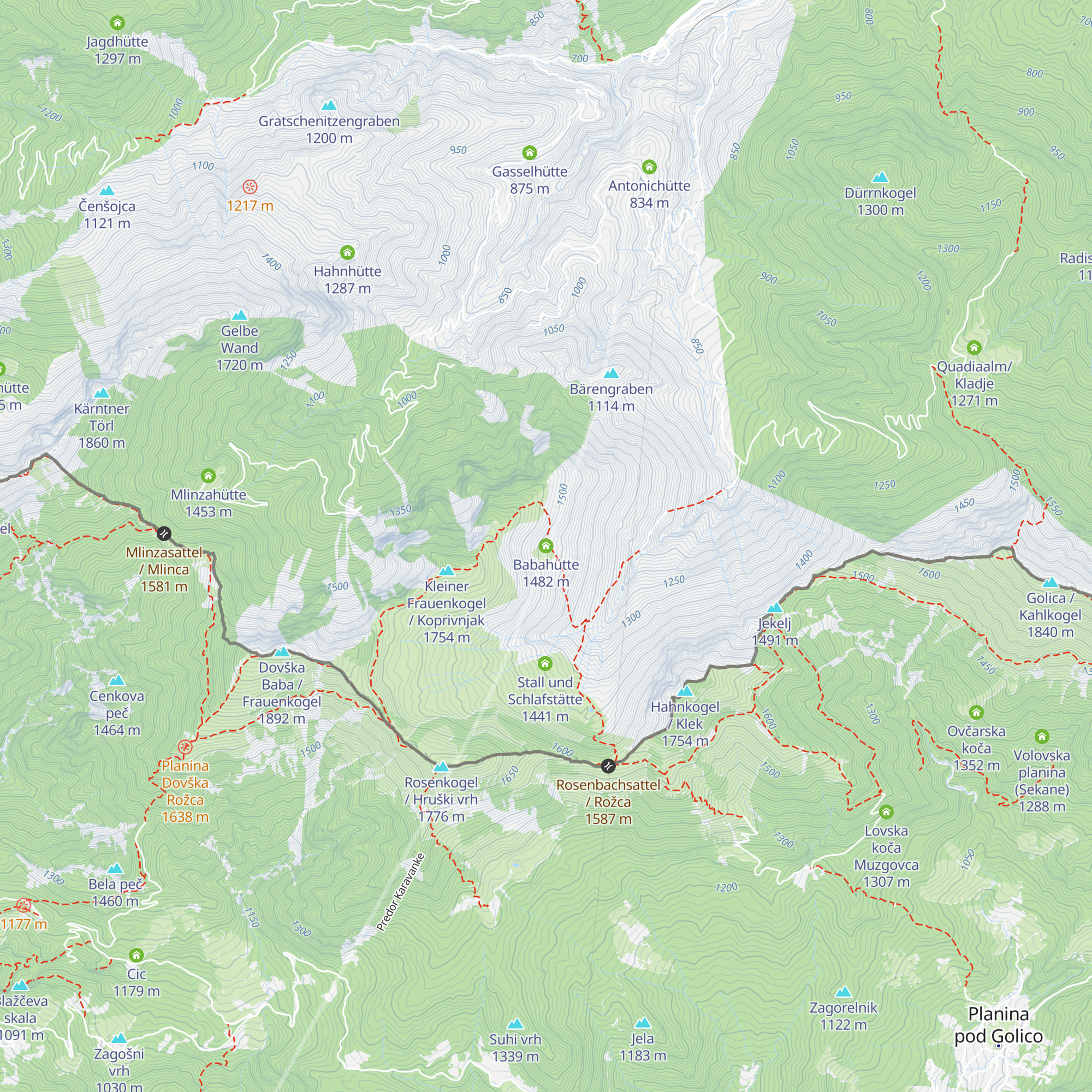 Babahütte map