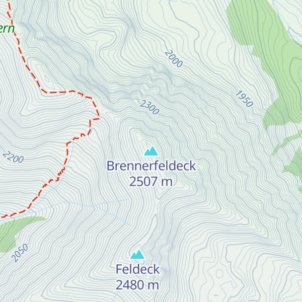 Map of Brennerfeldeck