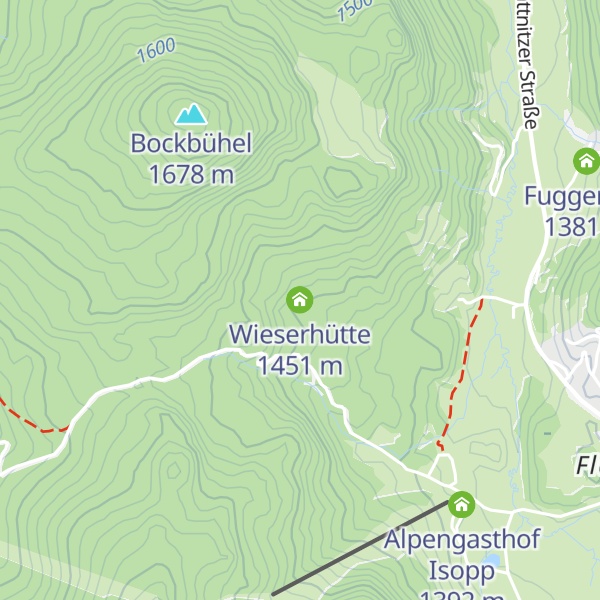 Map of Wieserhütte