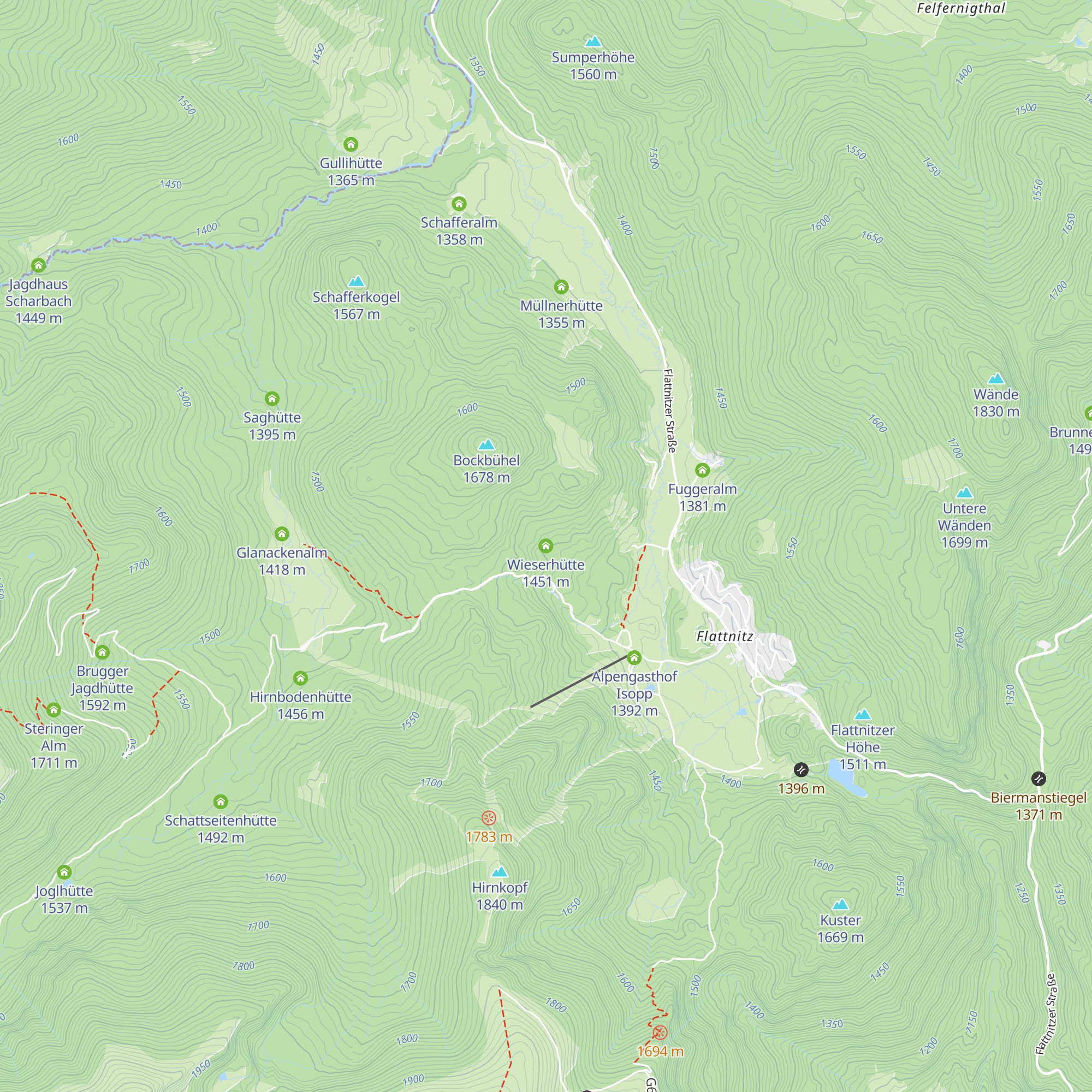 Wieserhütte map