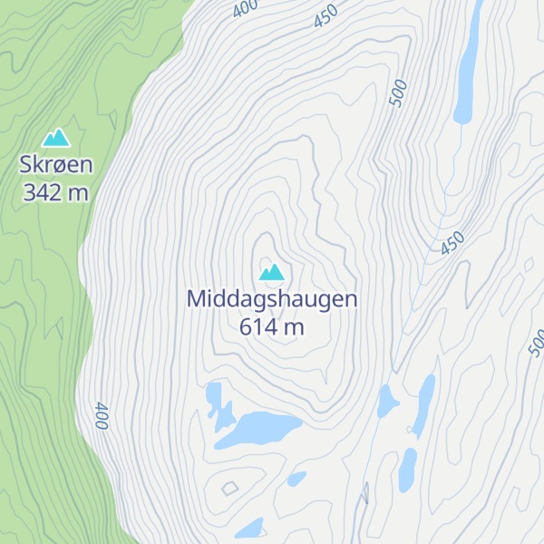 Map of Middagshaugen