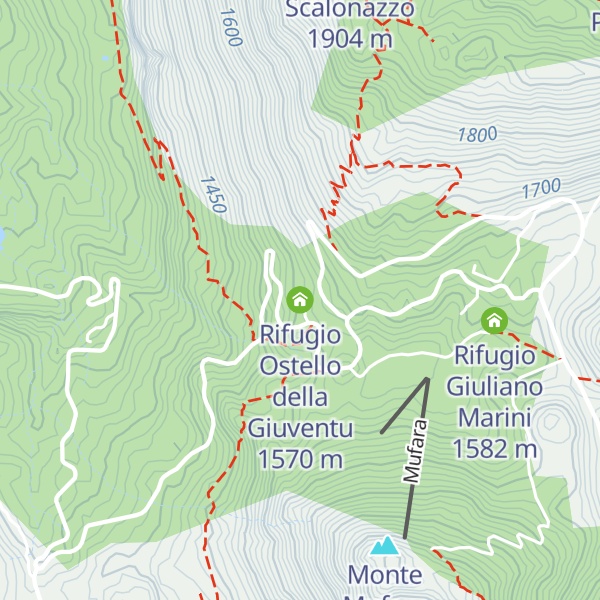 Map of Rifugio Ostello della Giuventu
