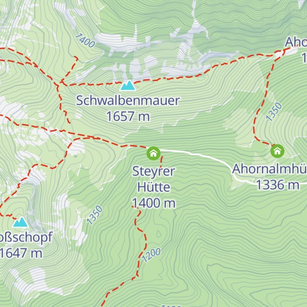 Map of Steyrer Hütte