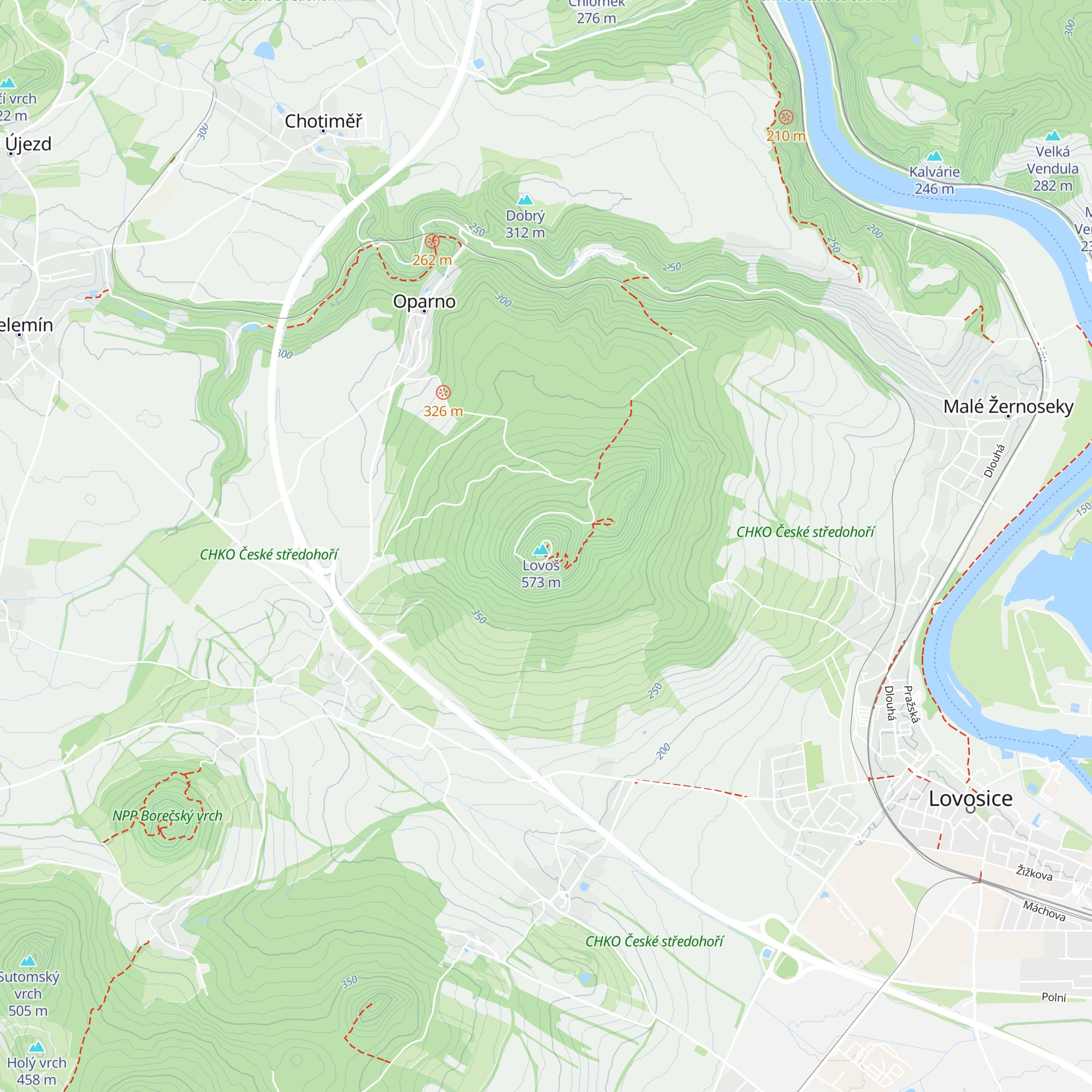 Bouda na Lovoši map