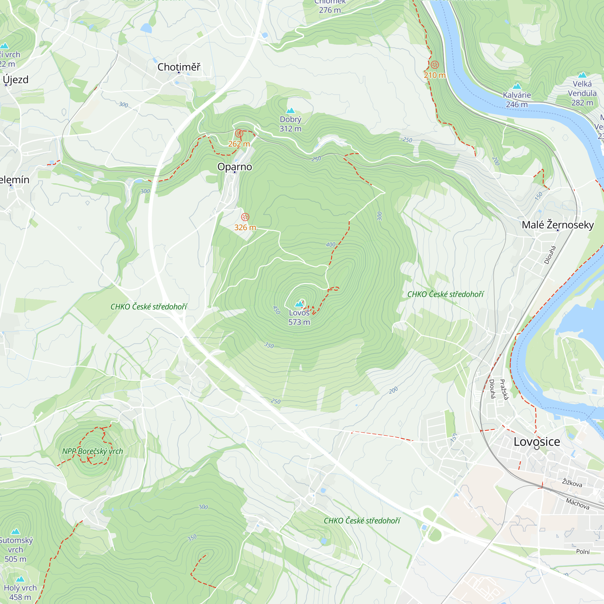 Bouda na Lovoši map