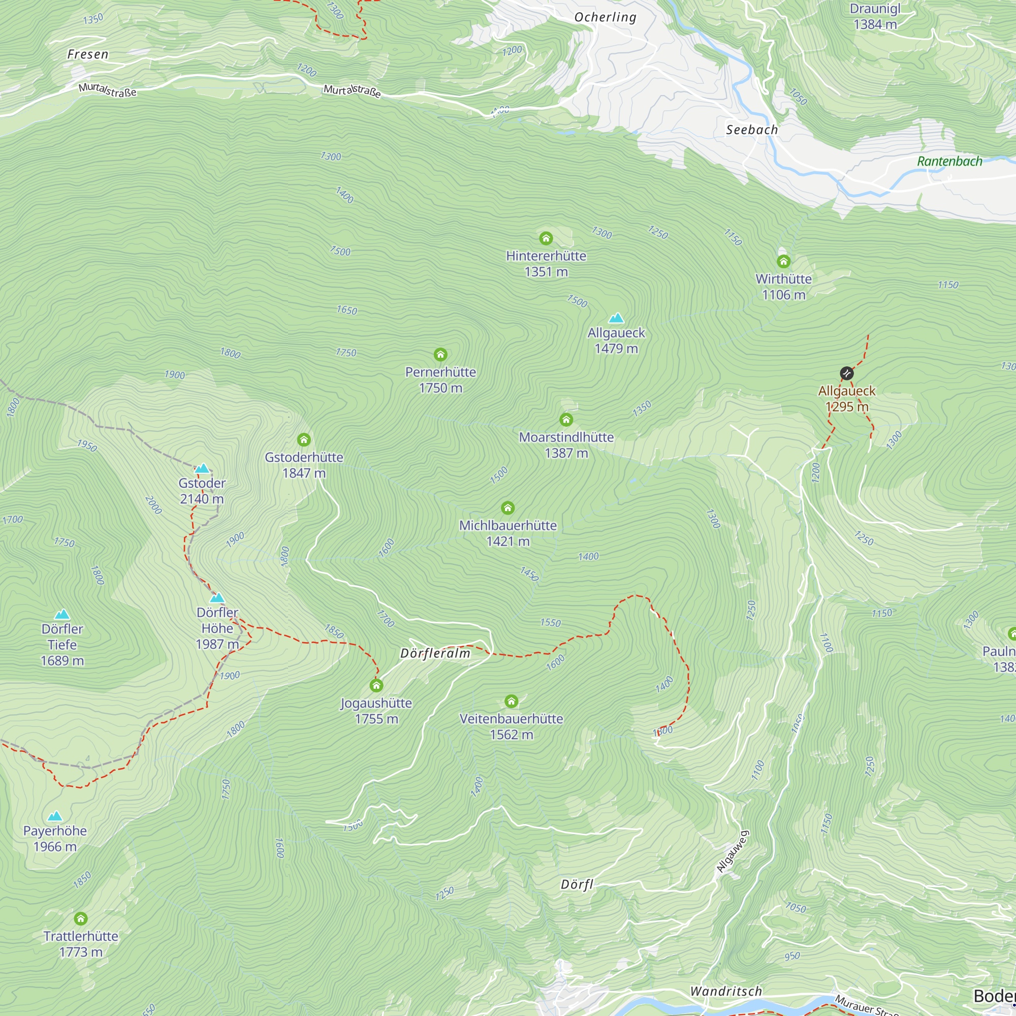 Michlbauerhütte map