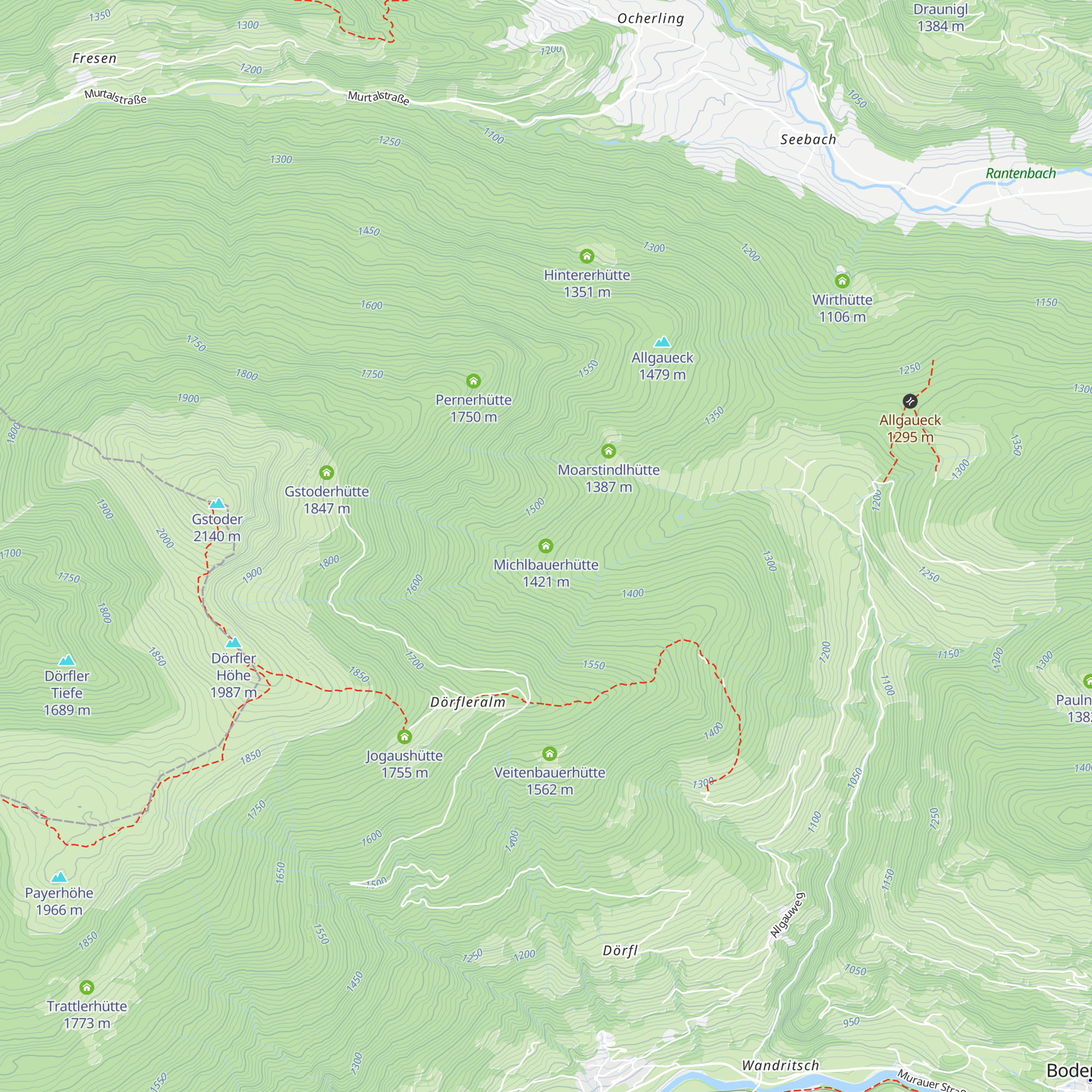 Michlbauerhütte map