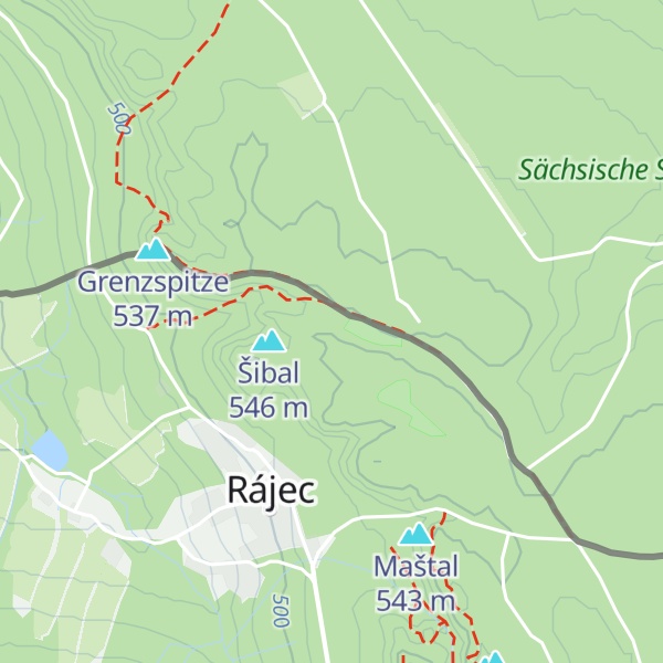 Map of Malíček