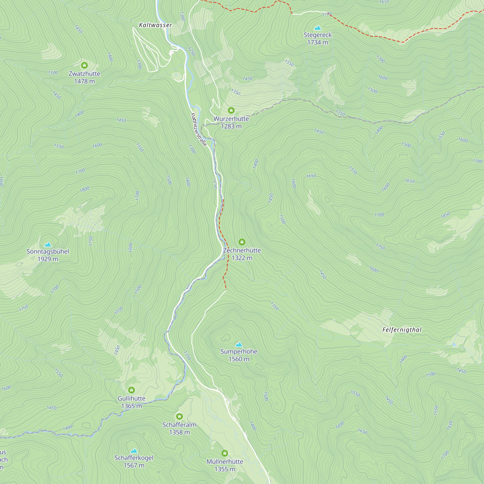 Zechnerhütte map