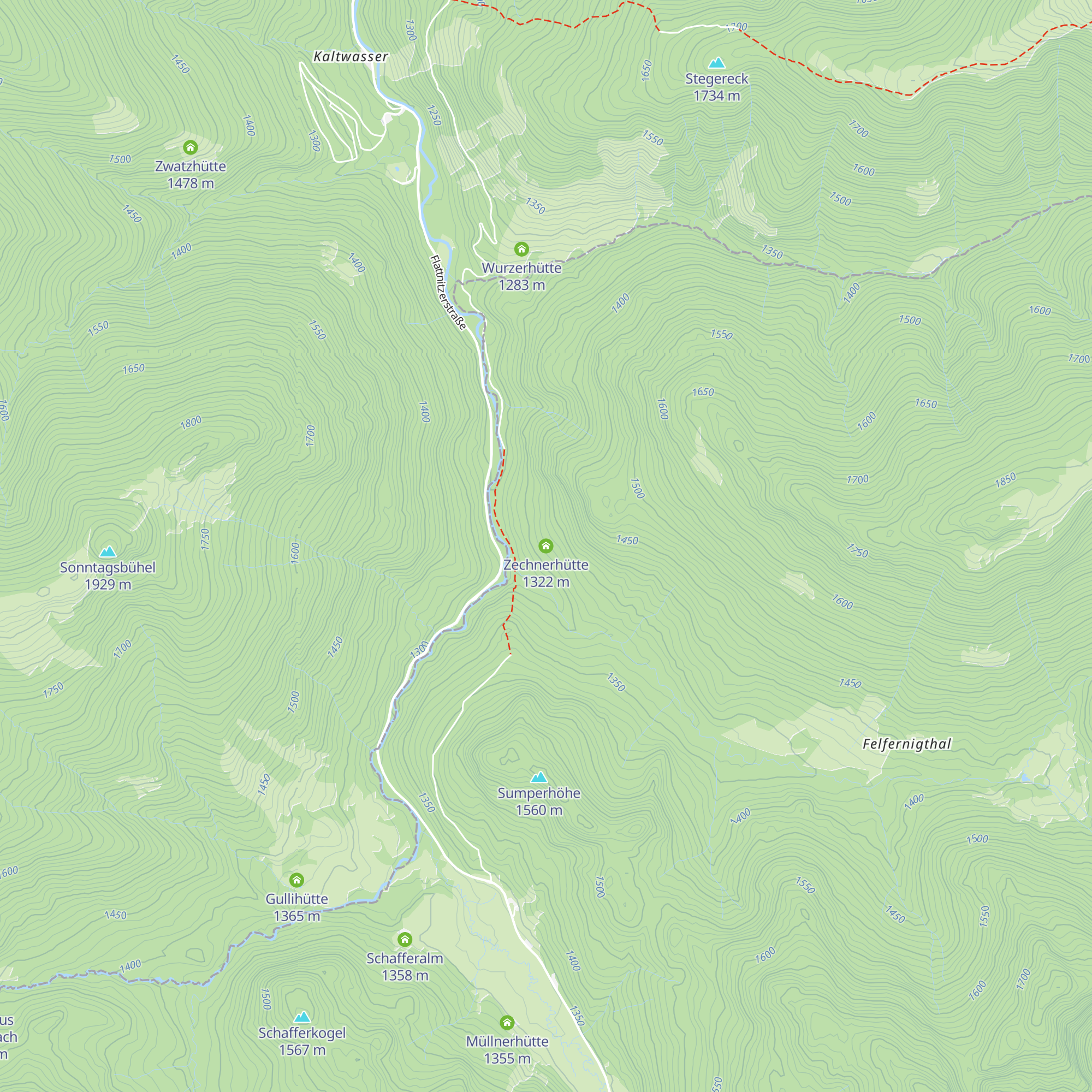 Zechnerhütte map