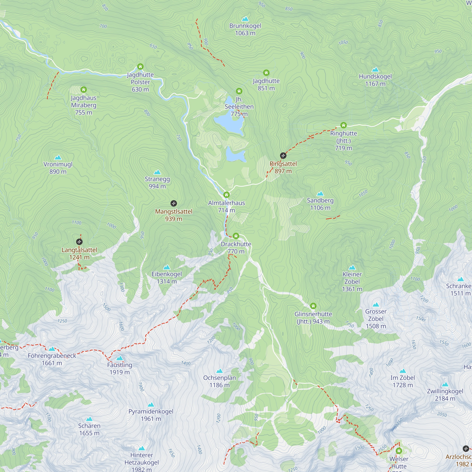 Drackhütte map