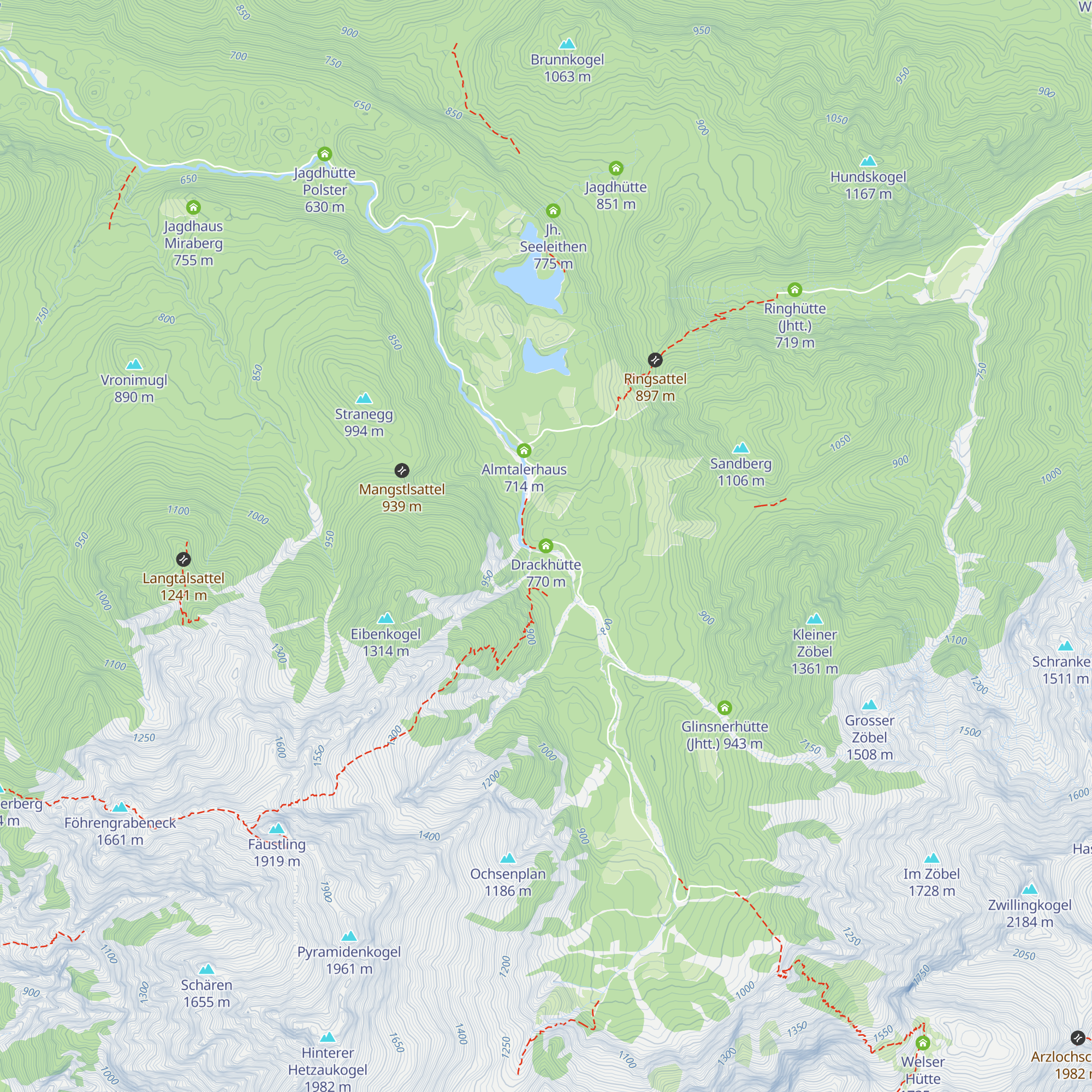 Drackhütte map