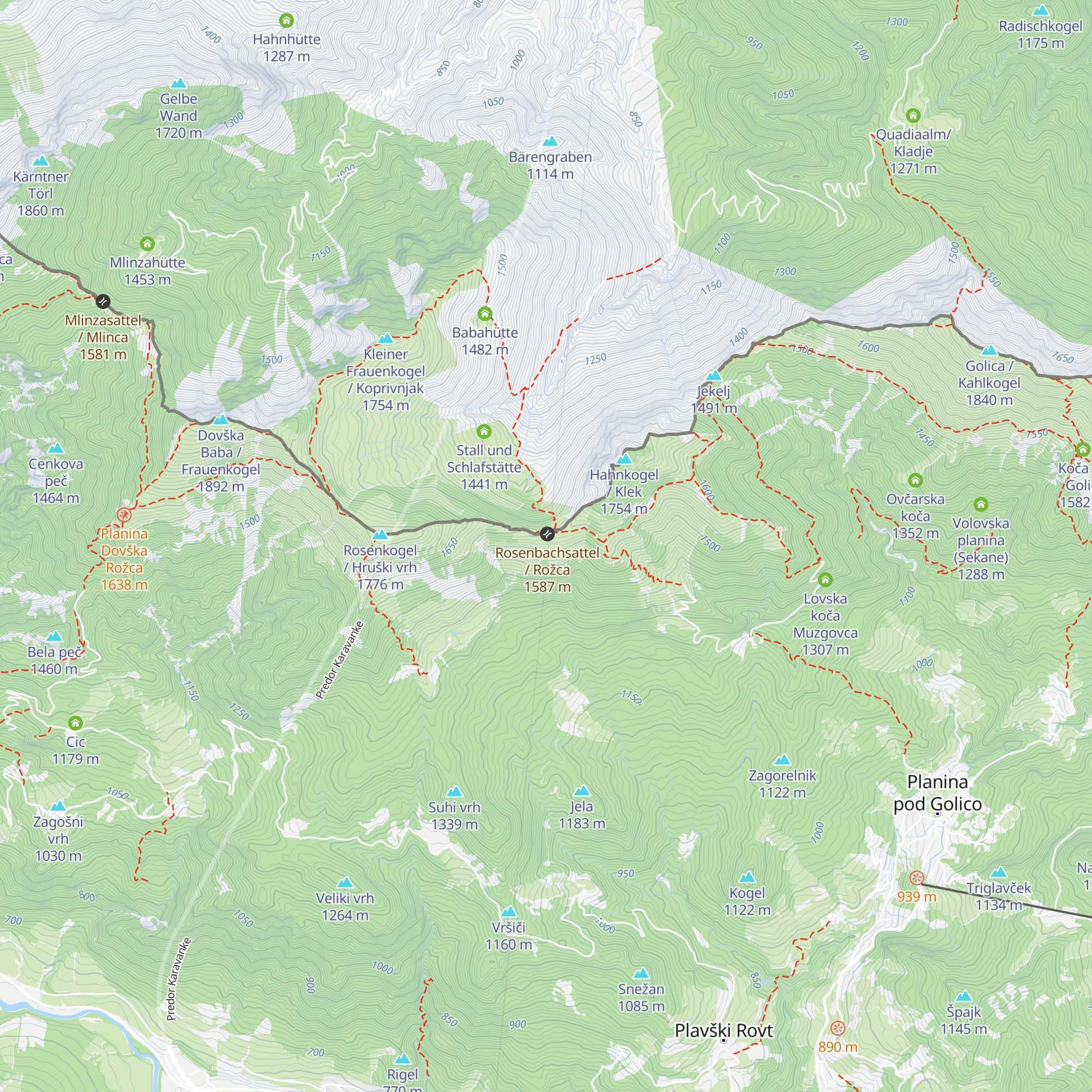 Mokotova Bajta map