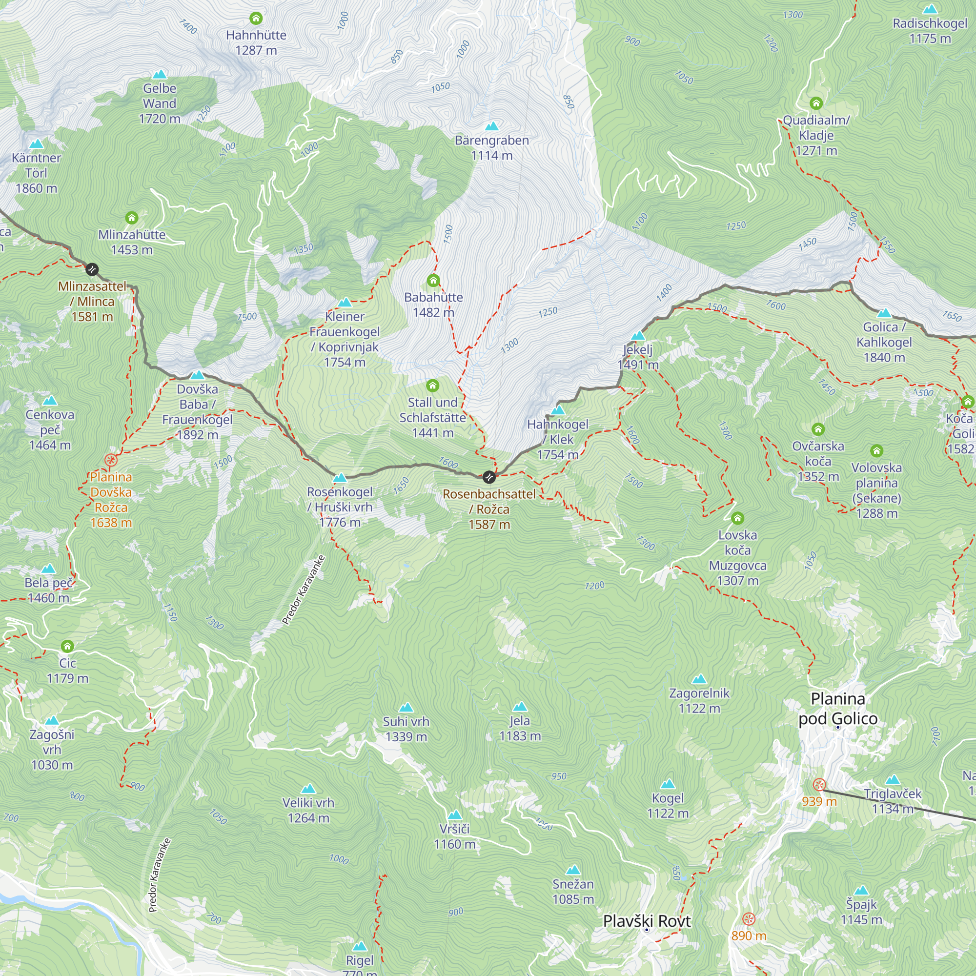 Mokotova Bajta map