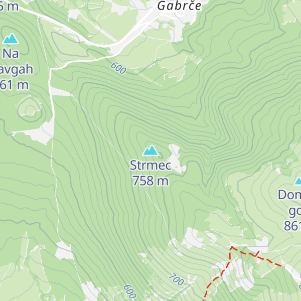 Map of Strmec