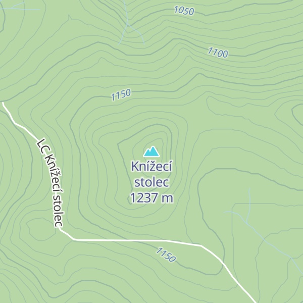 Map of Knížecí stolec
