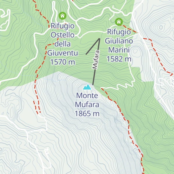 Map of Monte Mufara