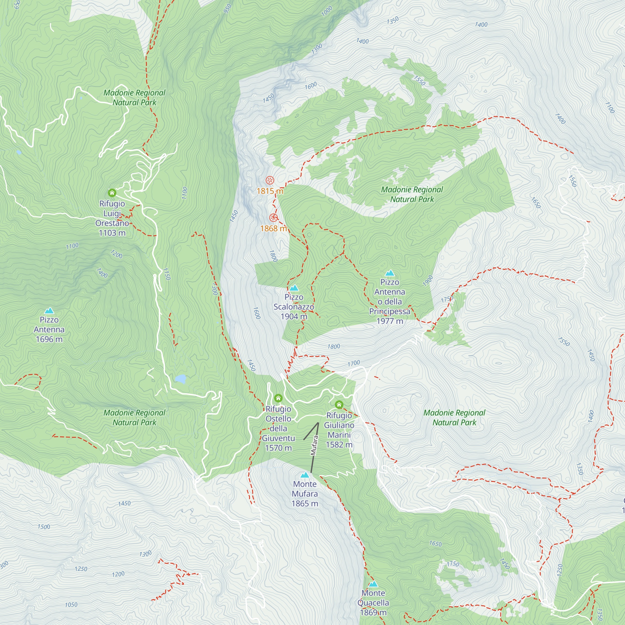 Rifugio Scalonazzo map