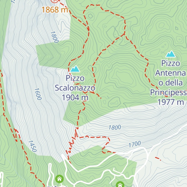 Map of Rifugio Scalonazzo