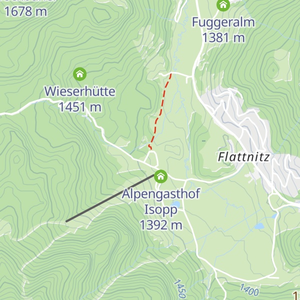Map of Hütte Bockbühel